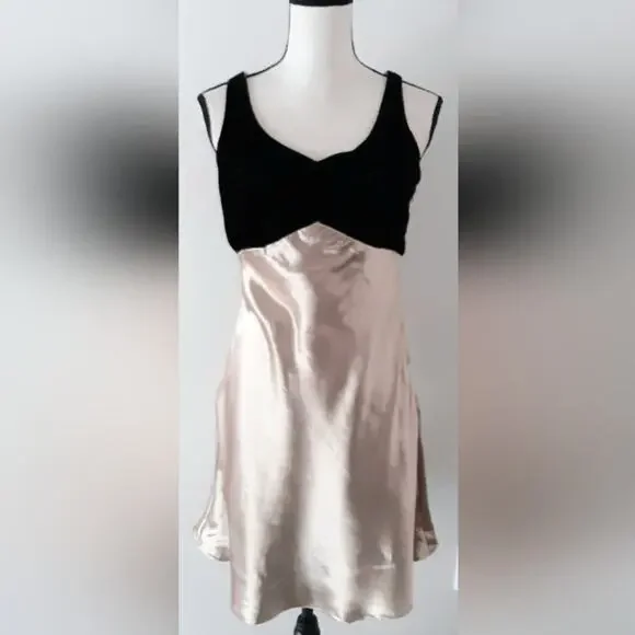 Vintage | Dresses | Vtg 9s Satin Velvet Slip Dress Nwt | Poshmark Vintage | Dresses | Vtg 9s Satin Velvet Slip Dress Nwt | Poshmark
